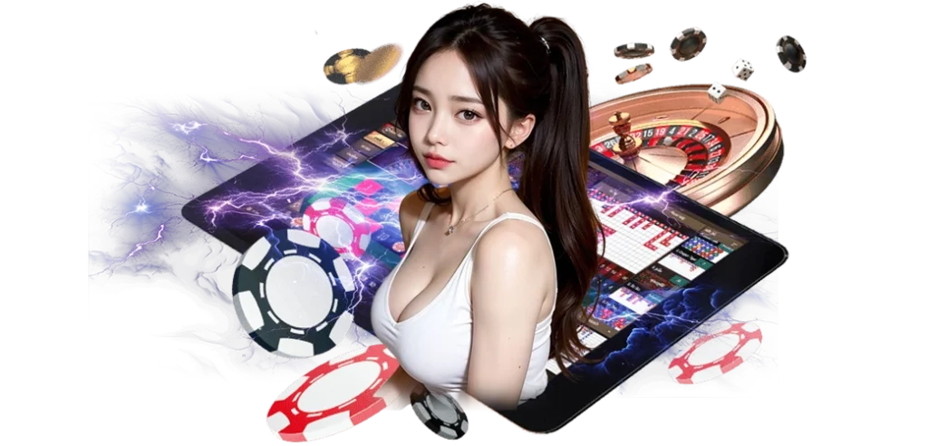 15/03/24 นางแบบ/ชิพ/แท็ปเล็ต รูเล็ตสายฟ้าค่าย Evolution Gaming เกมวงล้อมีตัวคูณ